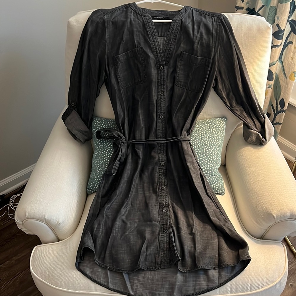 Banana Republic gray denim dress. Size 10. NWOT. Never worn!